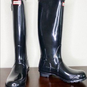 Hunter Women's Original Tall Gloss Rain Boots - Size 8 - NEW Never Worn